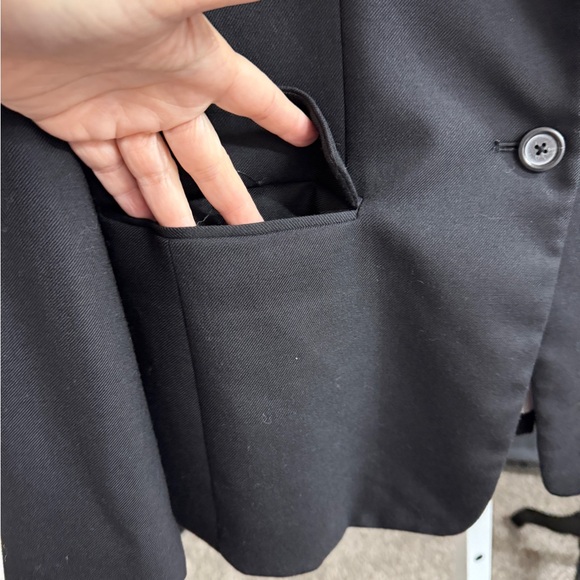 J. Crew Regent Black Women's Wool Blazer Jacket Size 10 - Picture 8 of 9